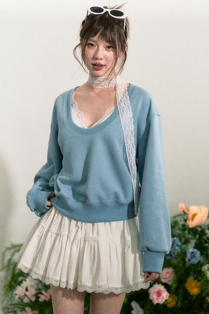 Fluffy Layered A-Line Skirt