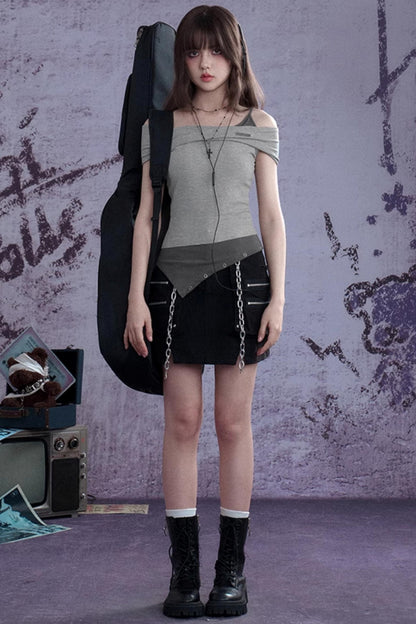 Slimming Gray Tank Top