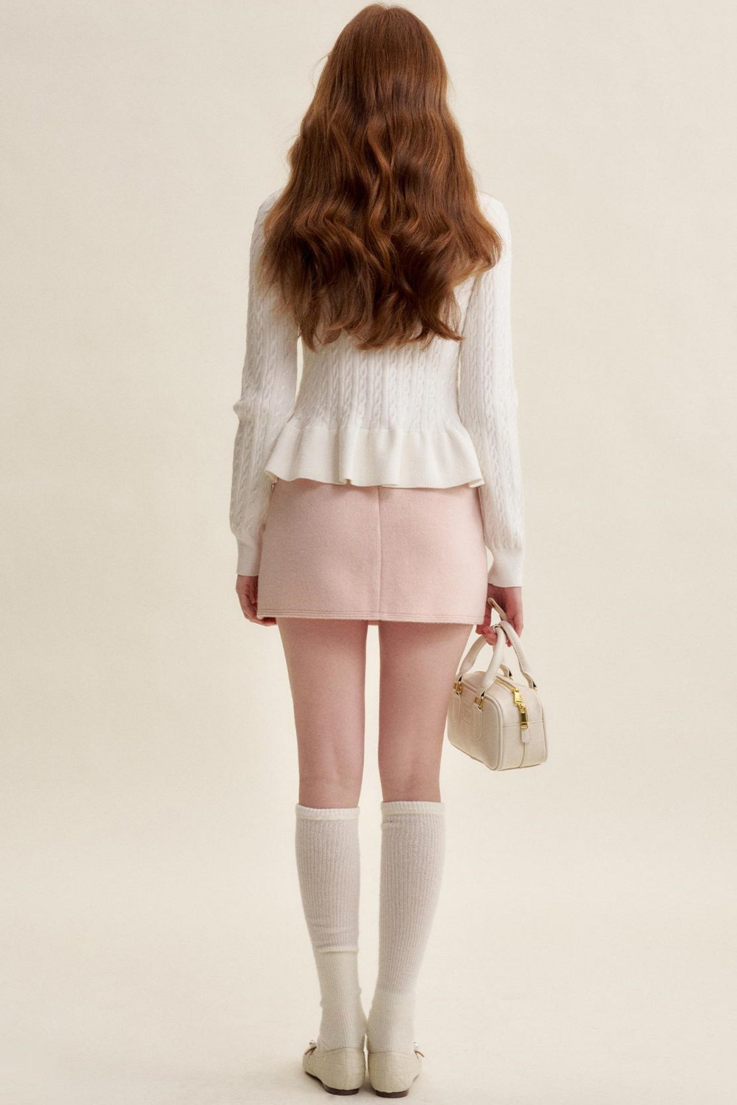 Lace Trim Bow Knit Cardigan