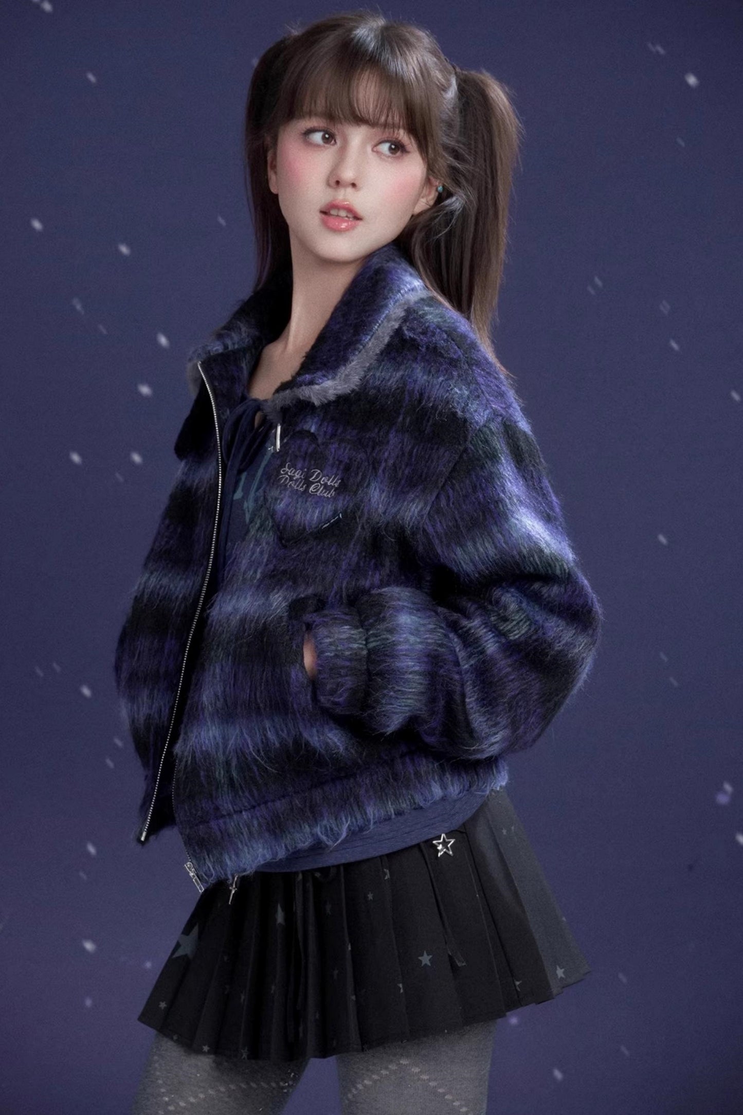 Plaid Woolen Winter Coat