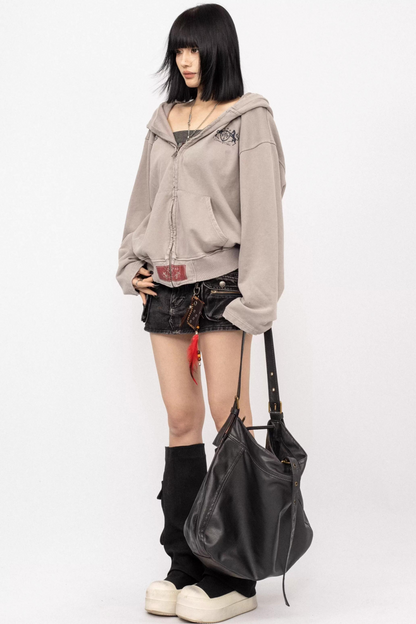 아메리칸 레트로 후드 재킷