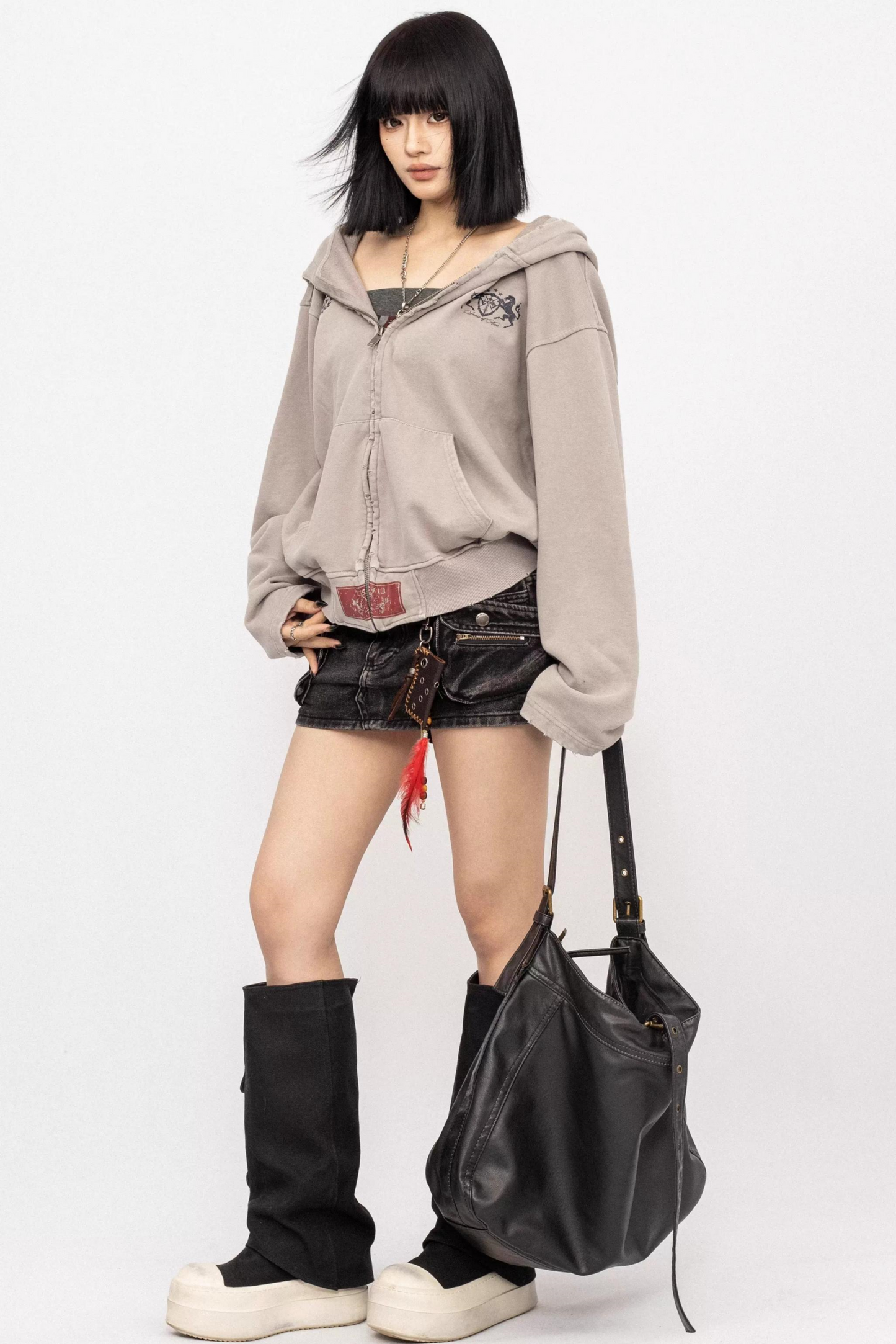 아메리칸 레트로 후드 재킷