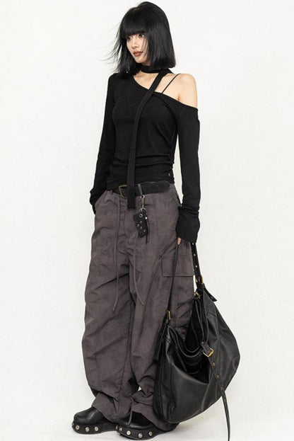 Off-Shoulder Slant Top