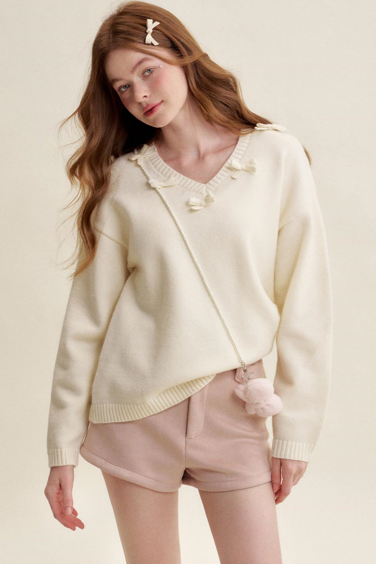 Velvet Rose Snowflake A-Line Shorts