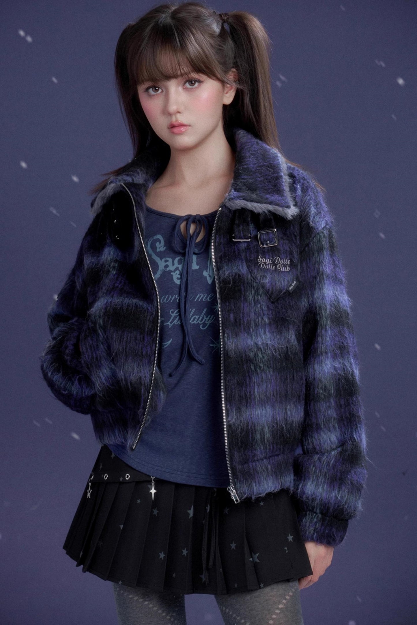 Plaid Woolen Winter Coat