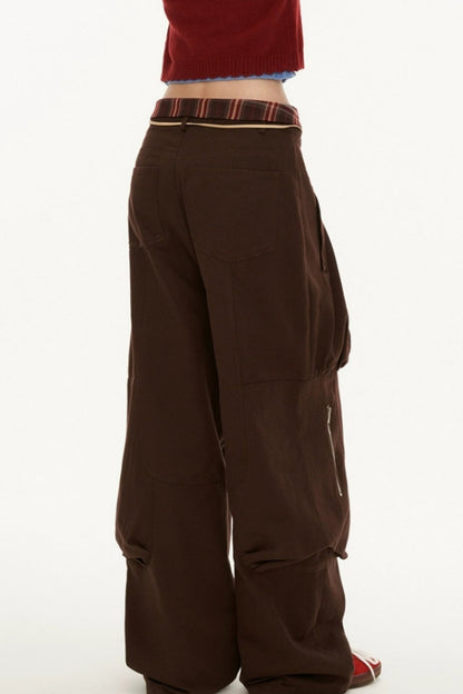 Panelled Multi-Pocket Cargo Pants