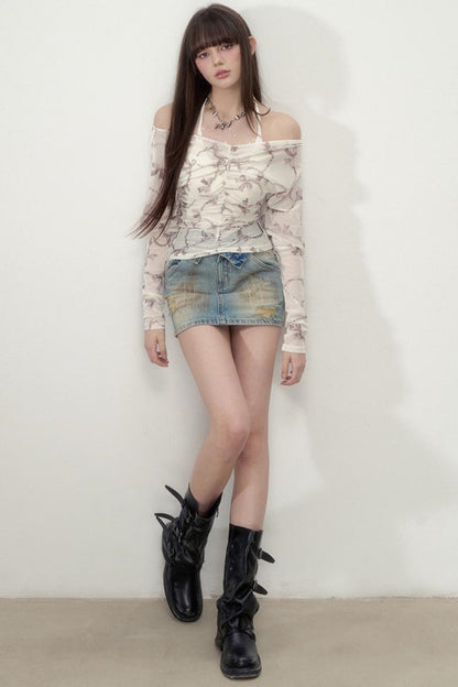 Slim Fit One Shoulder Top