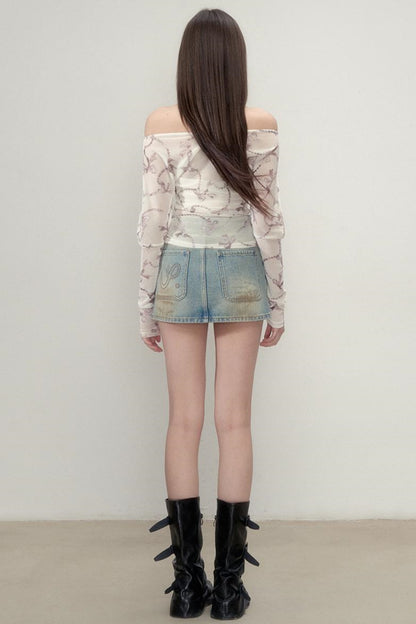 Slim Fit One Shoulder Top