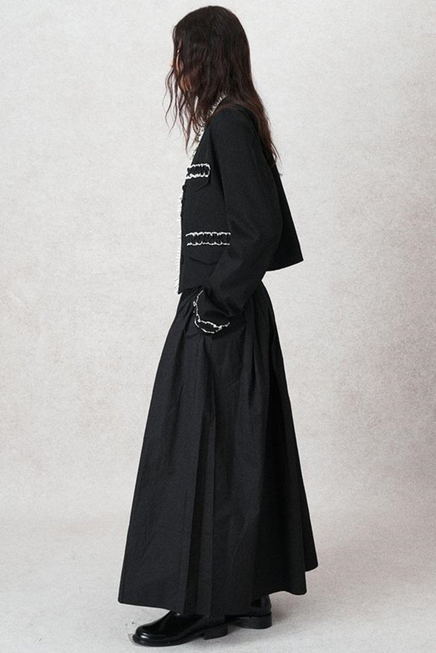 Lotusblatt Rand Kurzmantel 