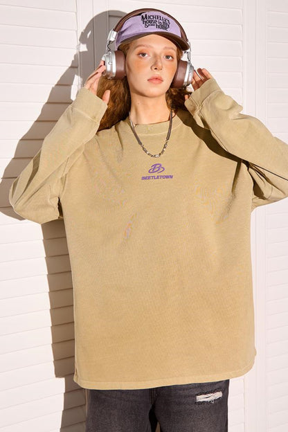 Embroidered Long Sleeve Tee