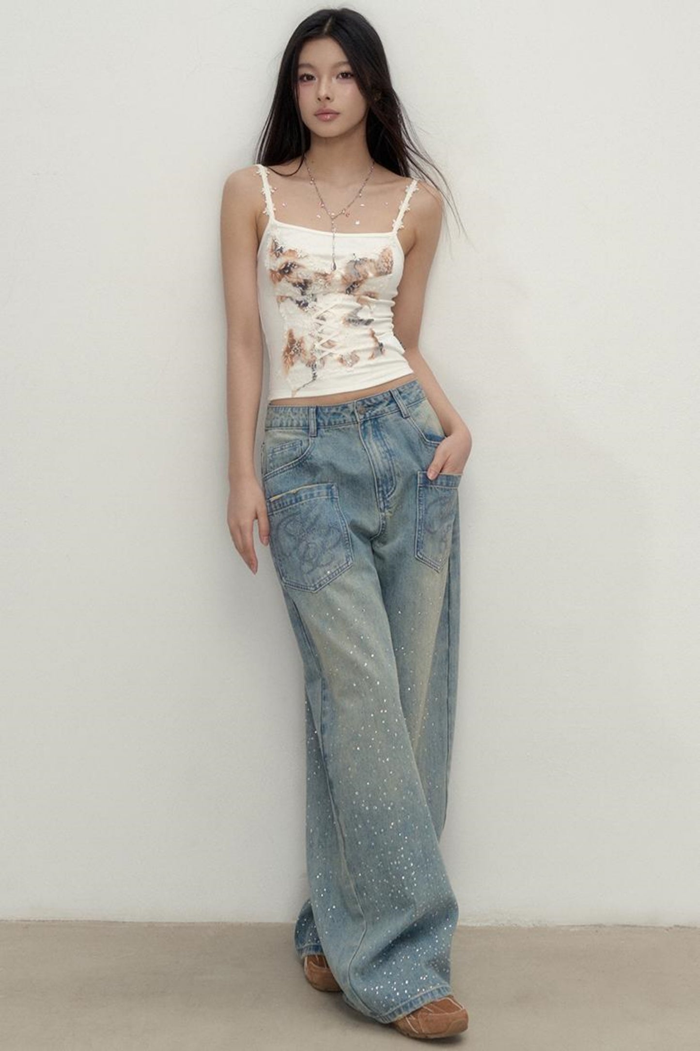 Vintage Lace Short Cami Top