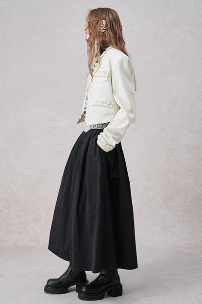 Lotusblatt Rand Kurzmantel 