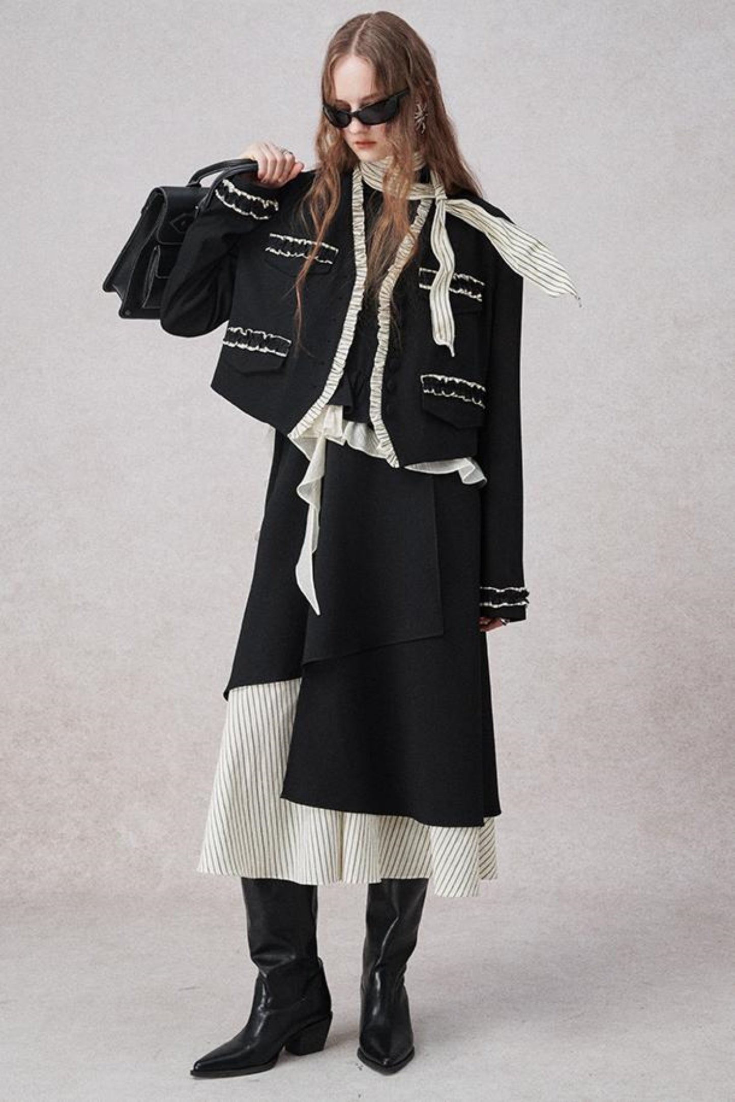 Lotusblatt Rand Kurzmantel 