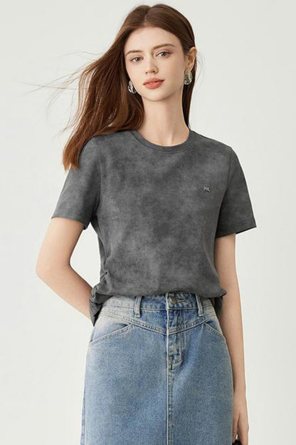 Round Collar Half Sleeve T-Shirt