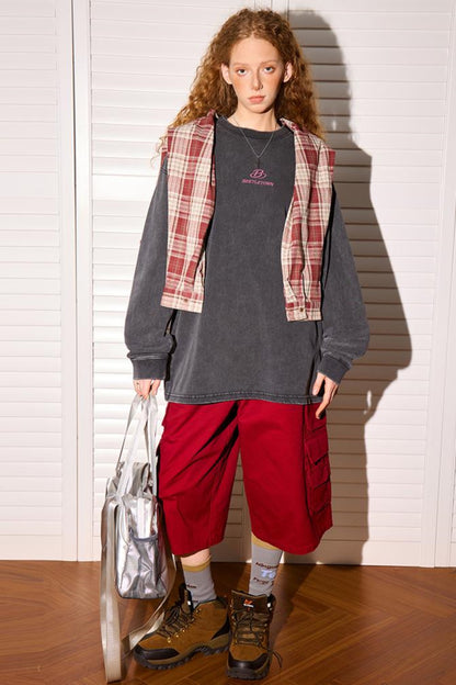 Embroidered Long Sleeve Tee