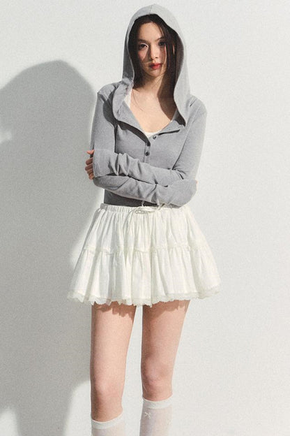 Fluffy Layered A-Line Skirt