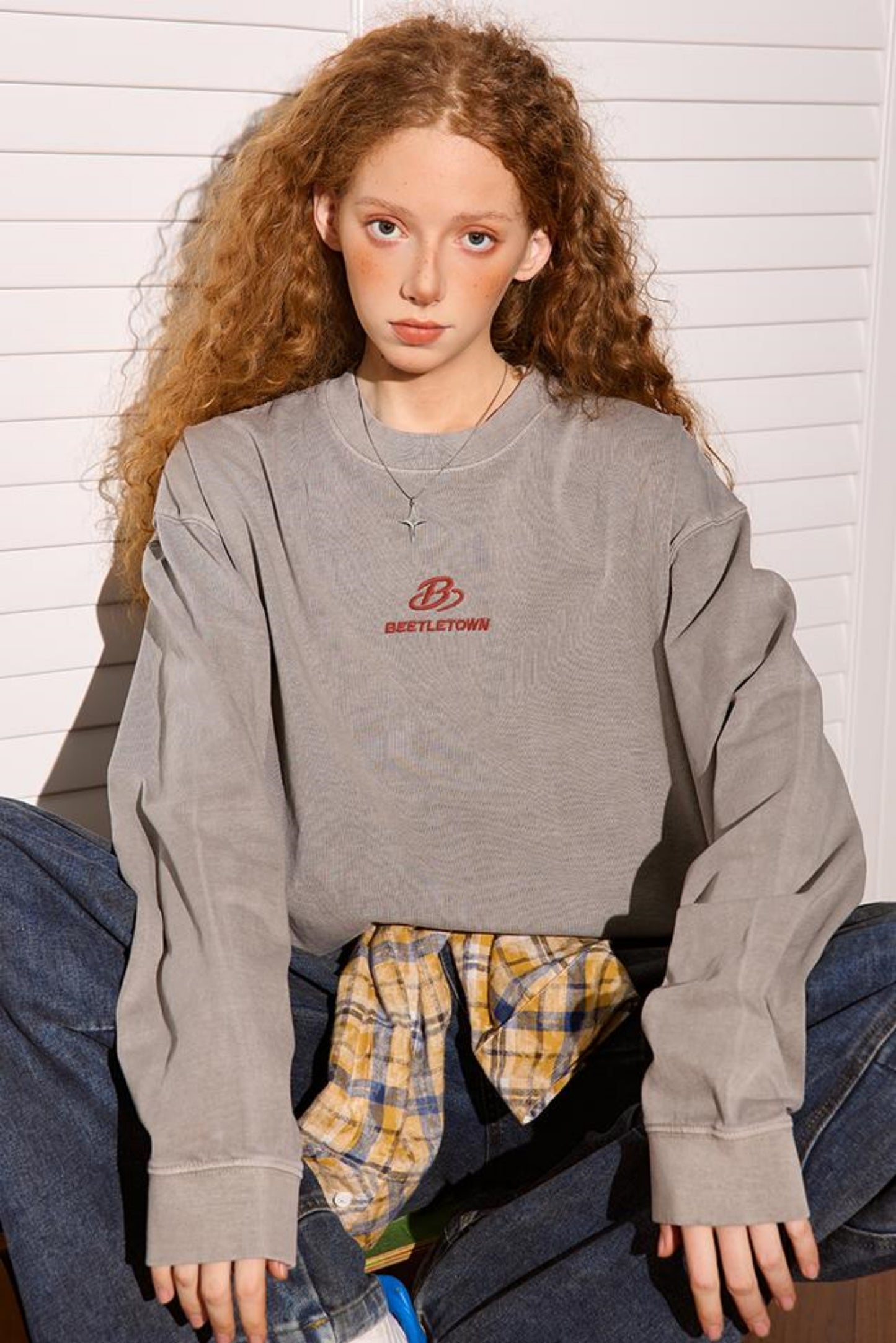 Embroidered Long Sleeve Tee