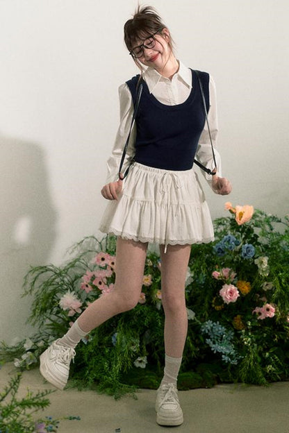 Fluffy Layered A-Line Skirt