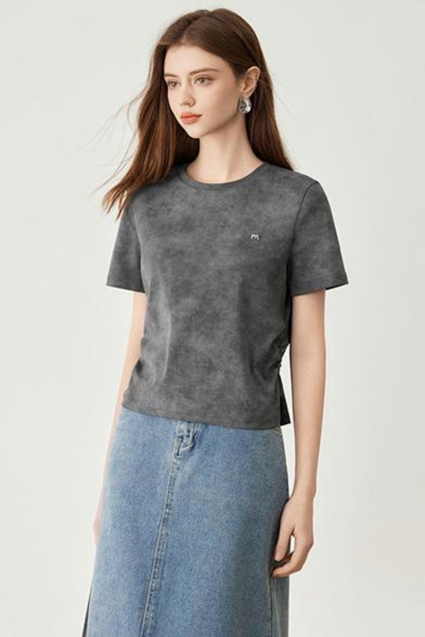 Round Collar Half Sleeve T-Shirt