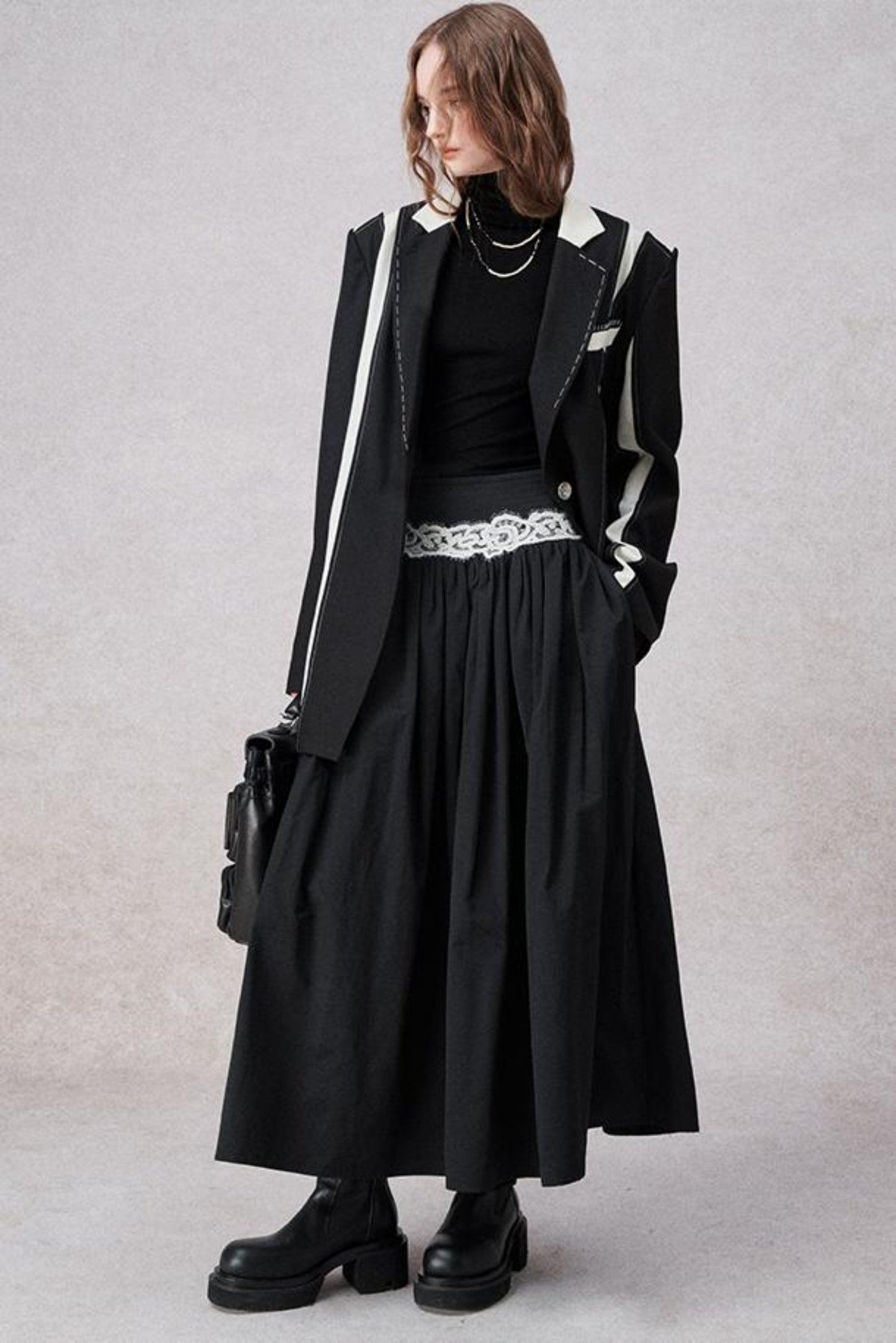 Retro eleganter H-Linien Blazerjacke 