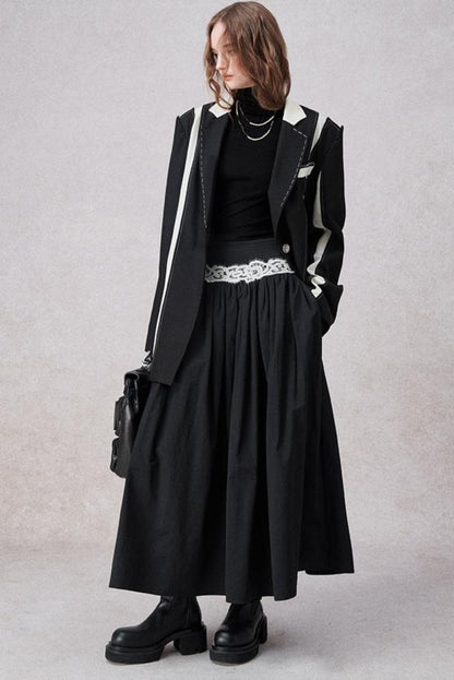 Retro eleganter H-Linien Blazerjacke 