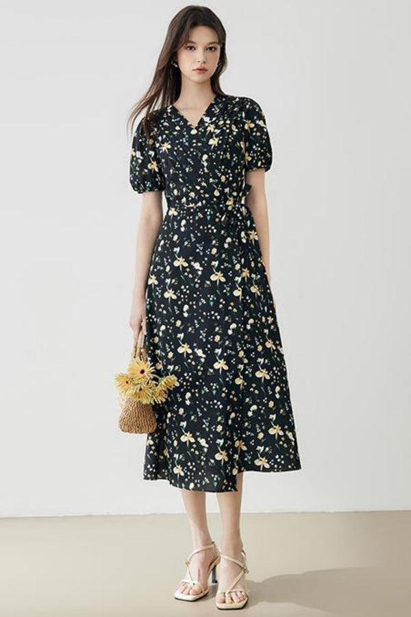 Elegant French Long Dress