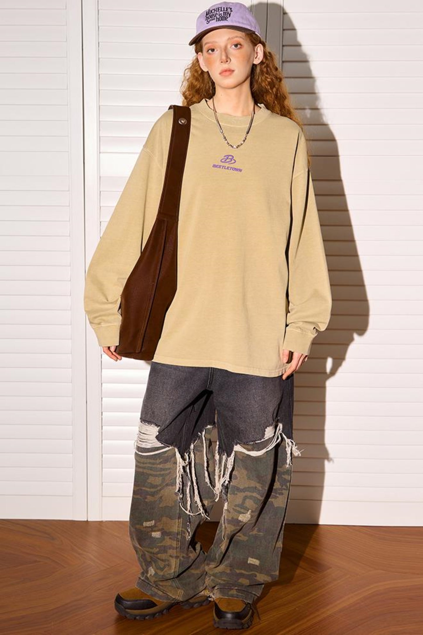 Embroidered Long Sleeve Tee