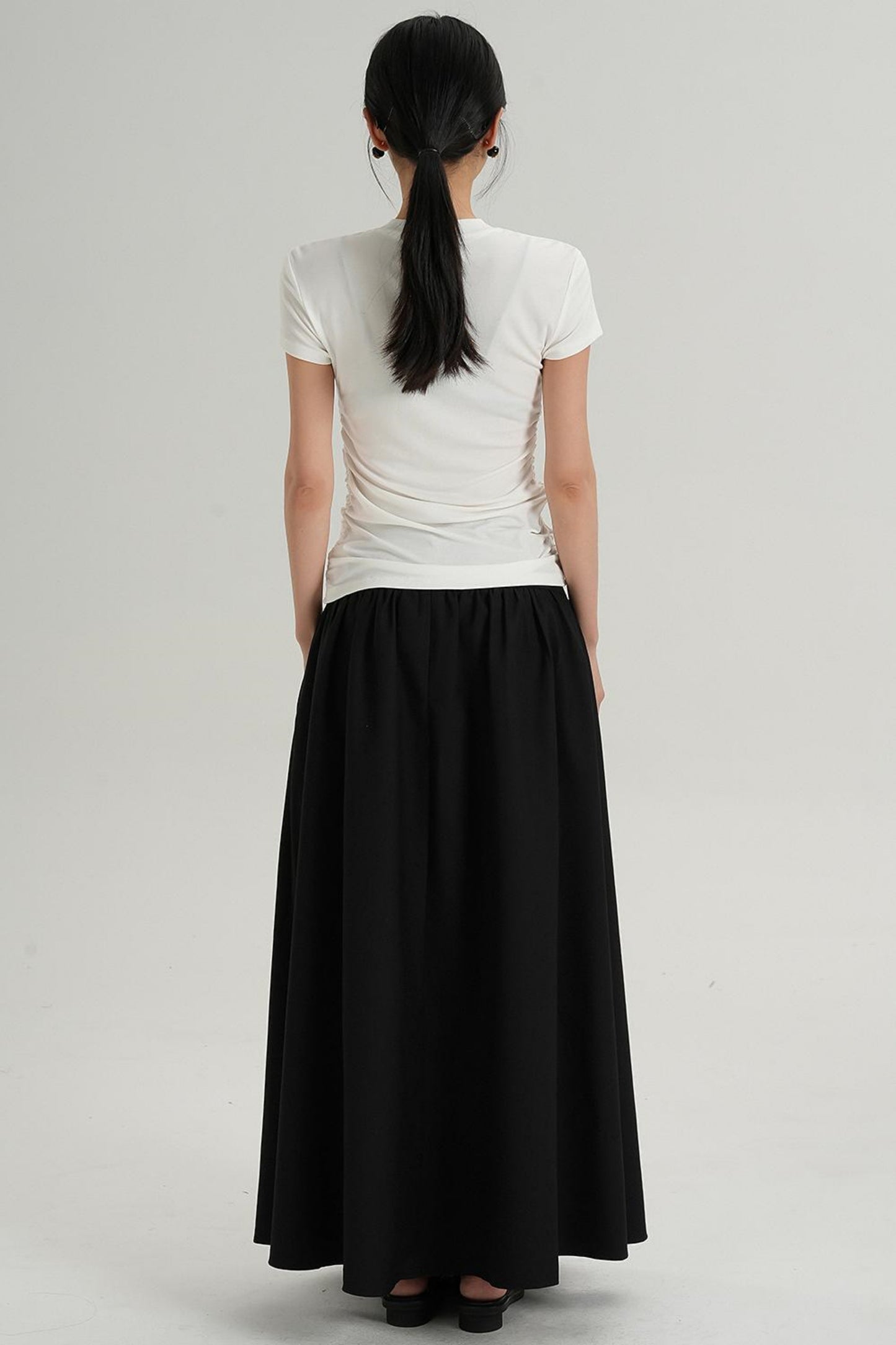 Slim Fit Wrinkle Design T-Shirt