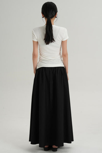 Slim Fit Wrinkle Design T-Shirt