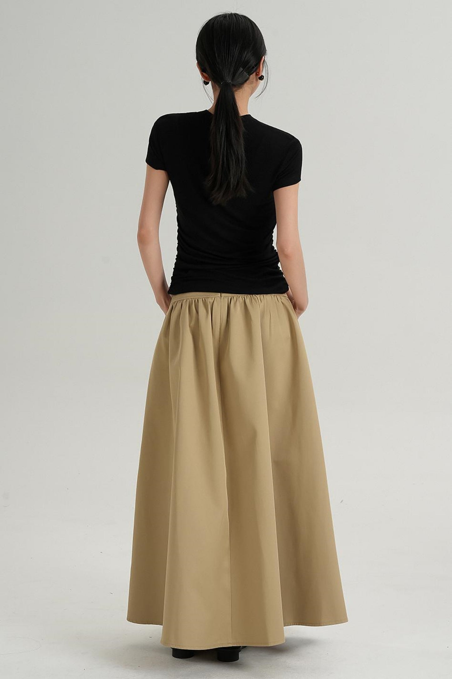 Slim Fit Wrinkle Design T-Shirt