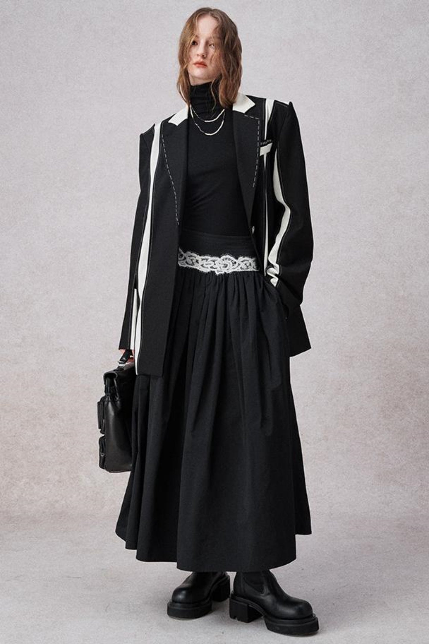 Retro eleganter H-Linien Blazerjacke 