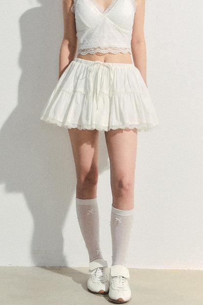 Fluffy Layered A-Line Skirt