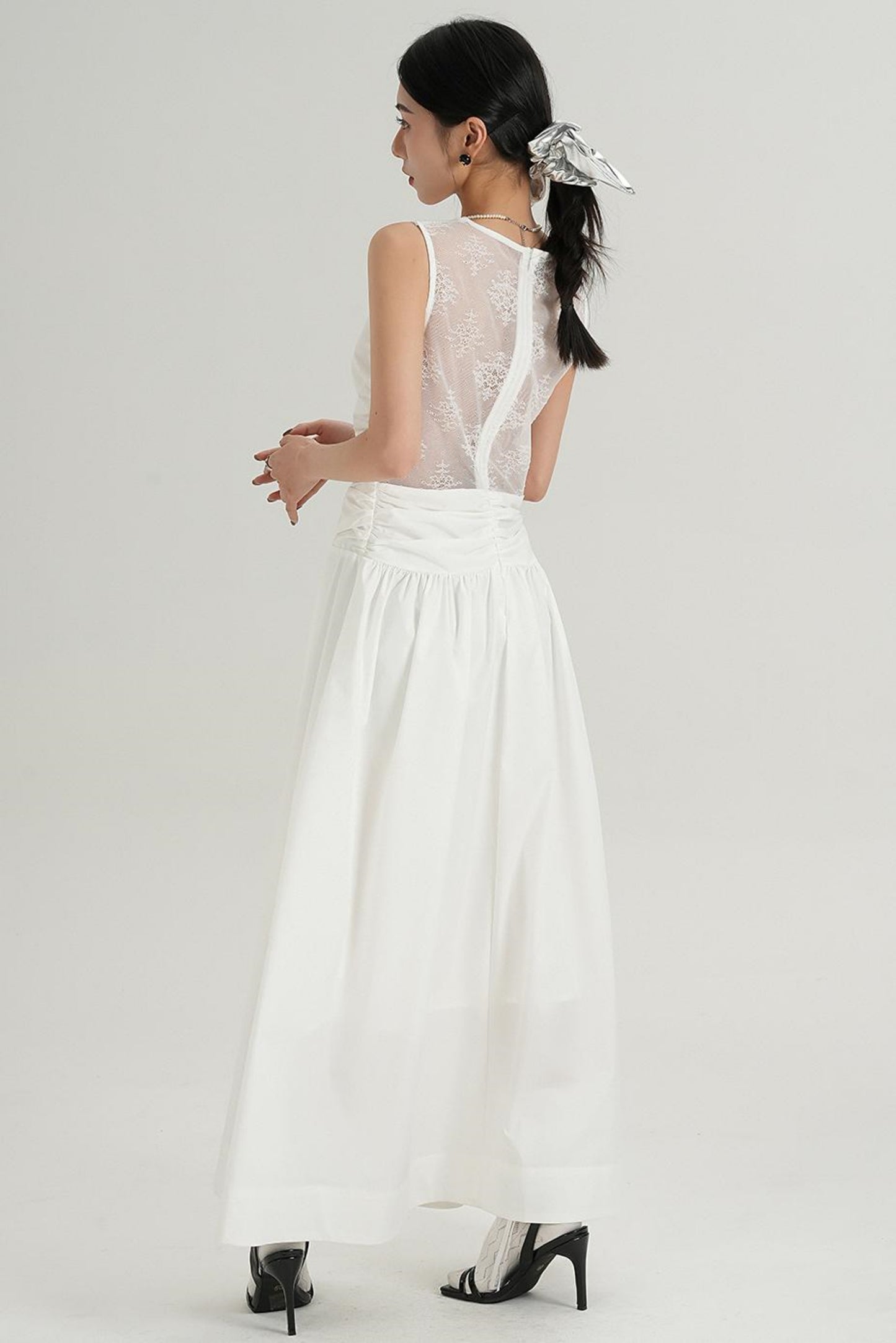 High End Lace Slim V-Neck Dress