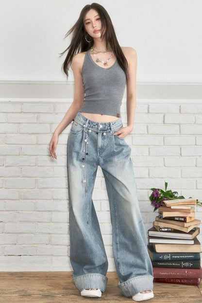 Minimal Design Wool Camisole Top