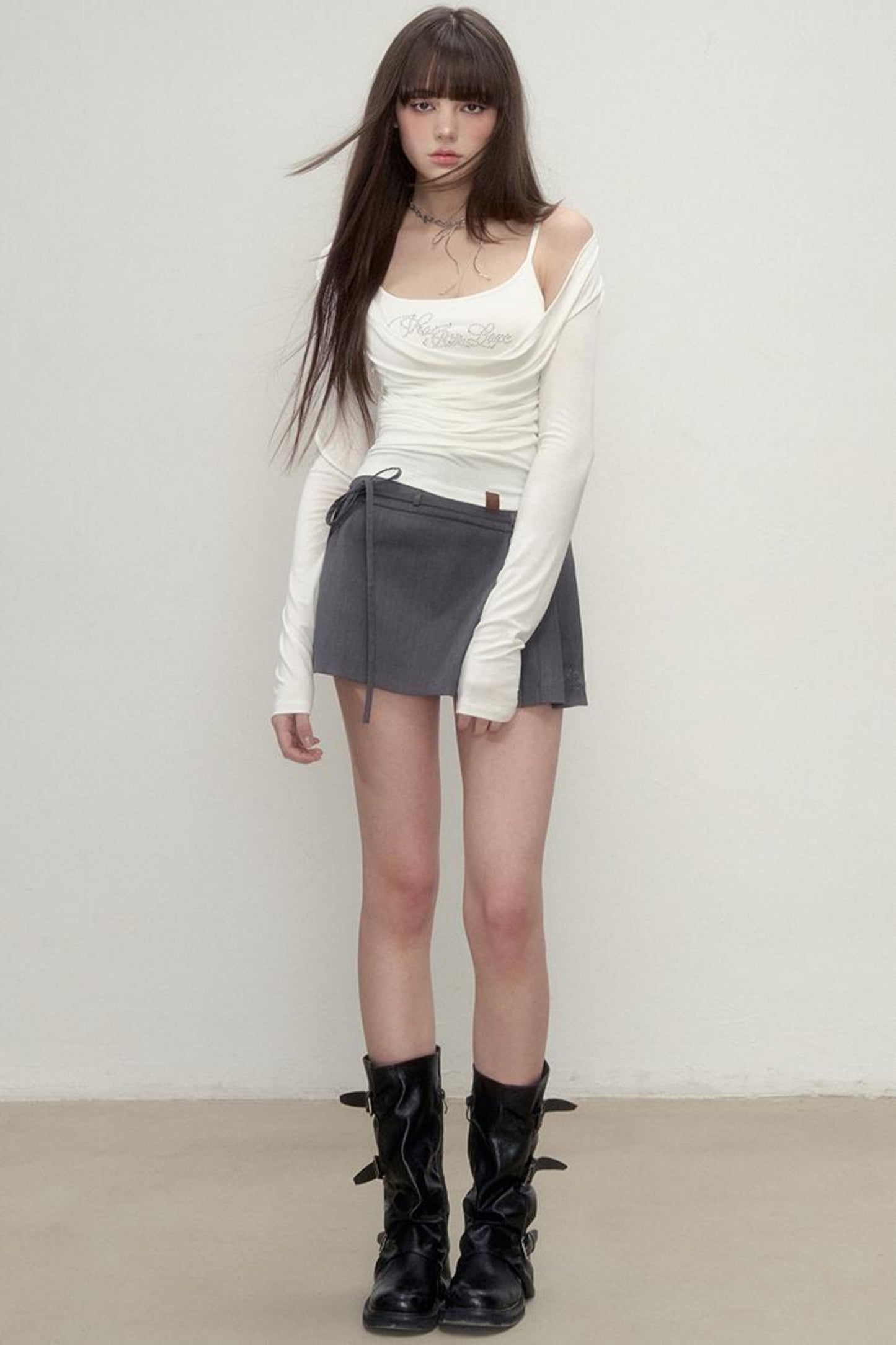 Classic Collar Long Sleeve Top