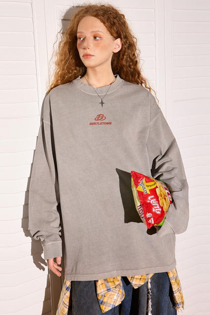 Embroidered Long Sleeve Tee