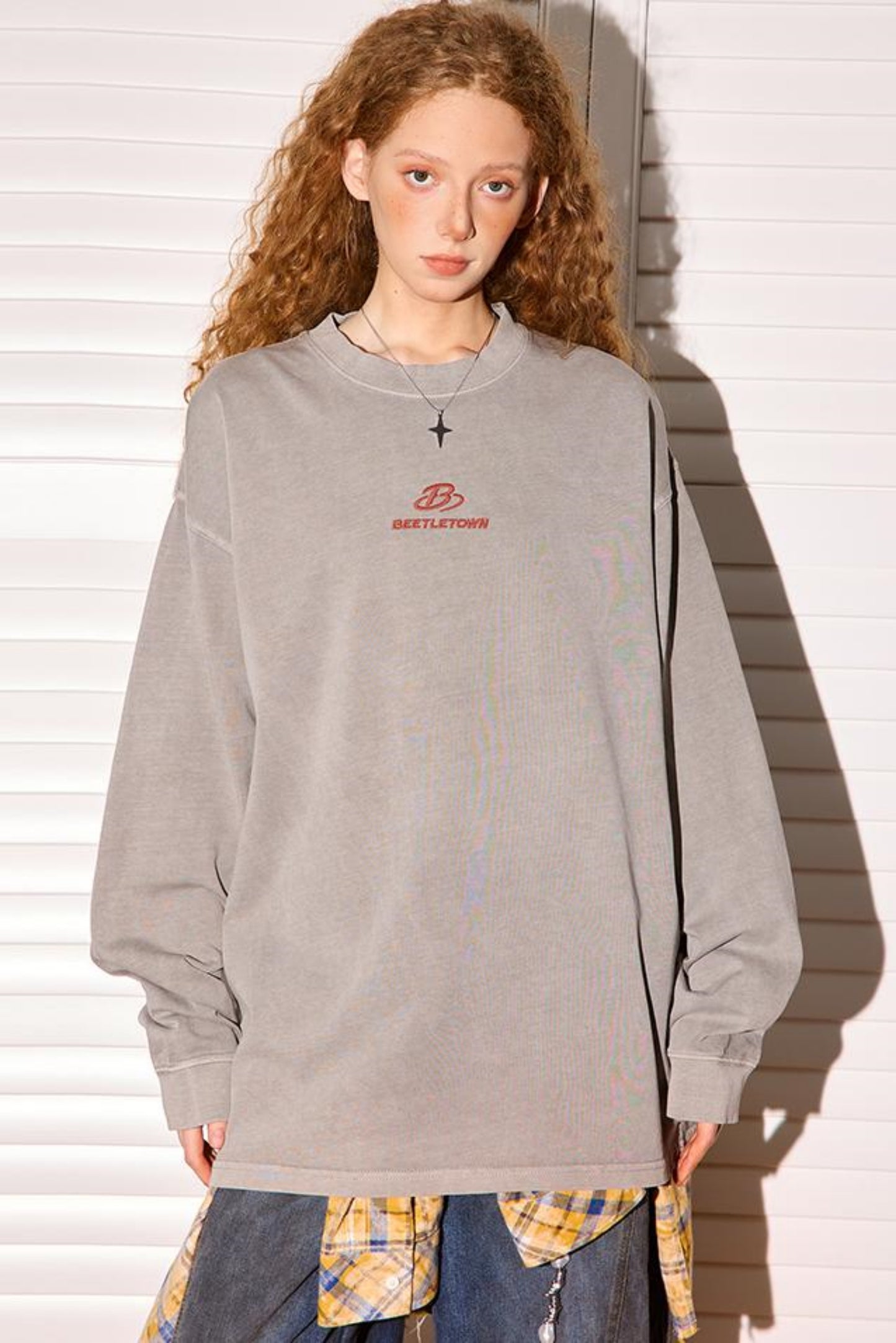 Embroidered Long Sleeve Tee