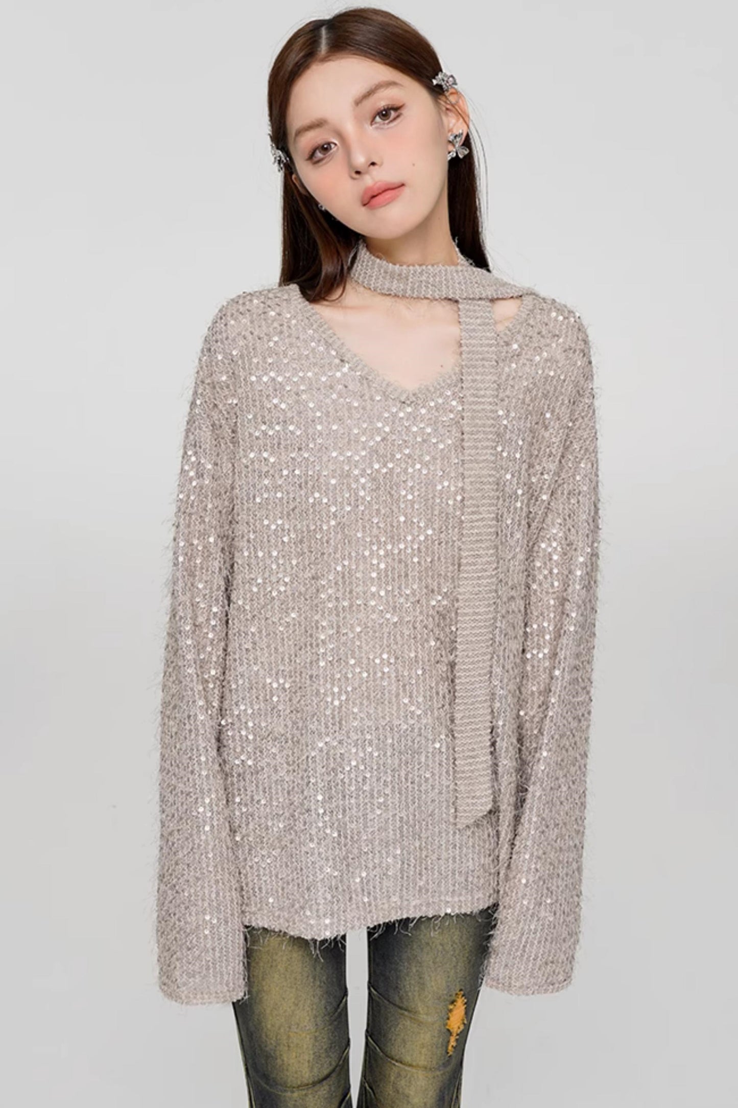 Sweet Sequin Sweater