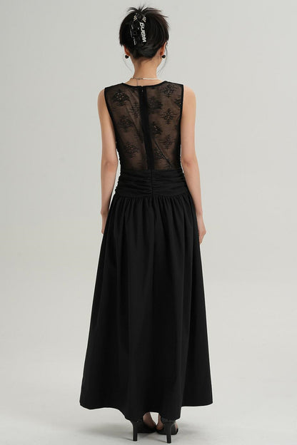 High End Lace Slim V-Neck Dress