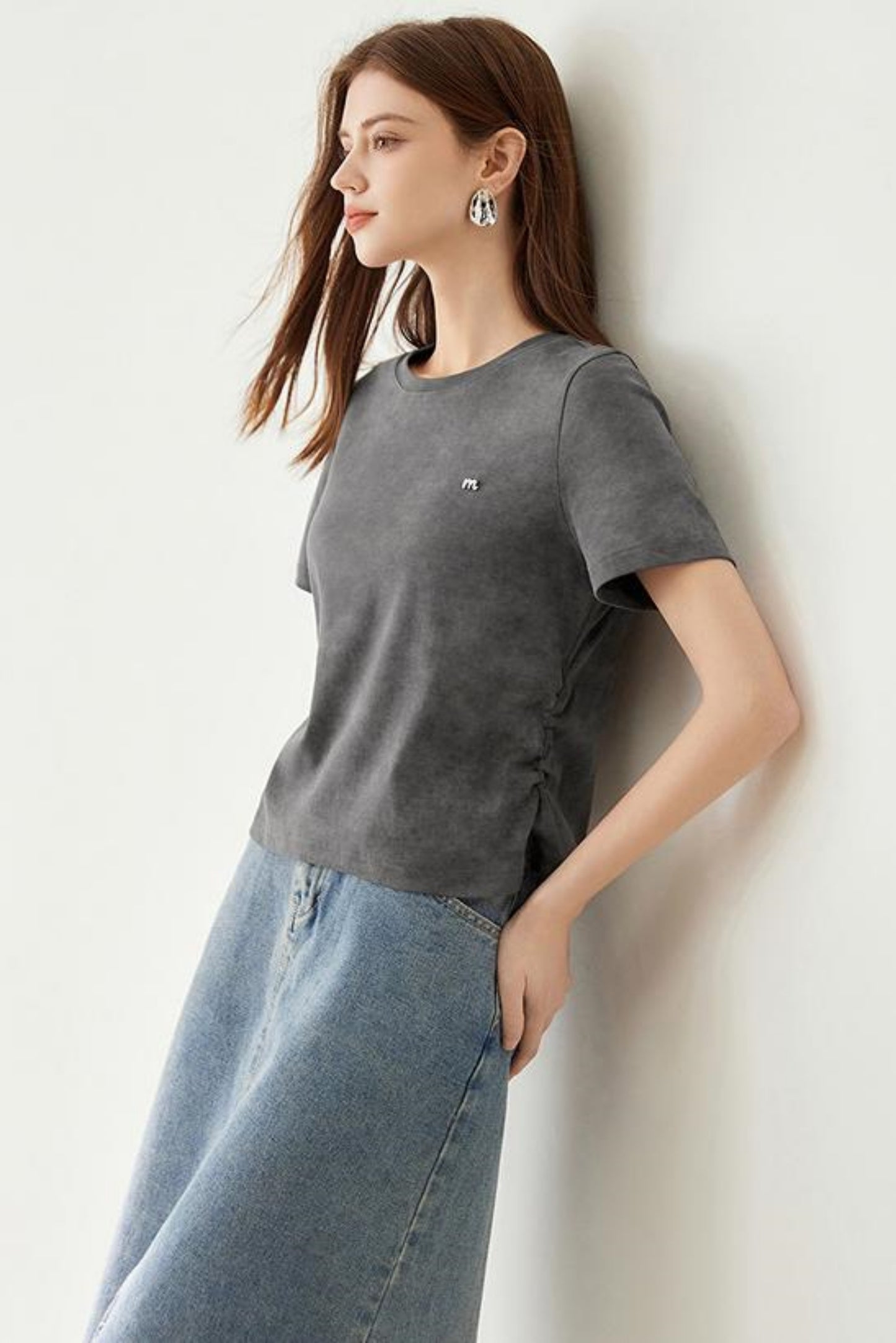 Round Collar Half Sleeve T-Shirt