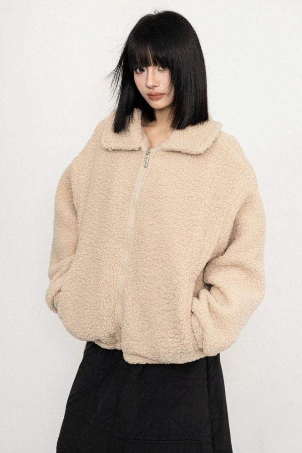 Maillard Brown Lambswool Coat