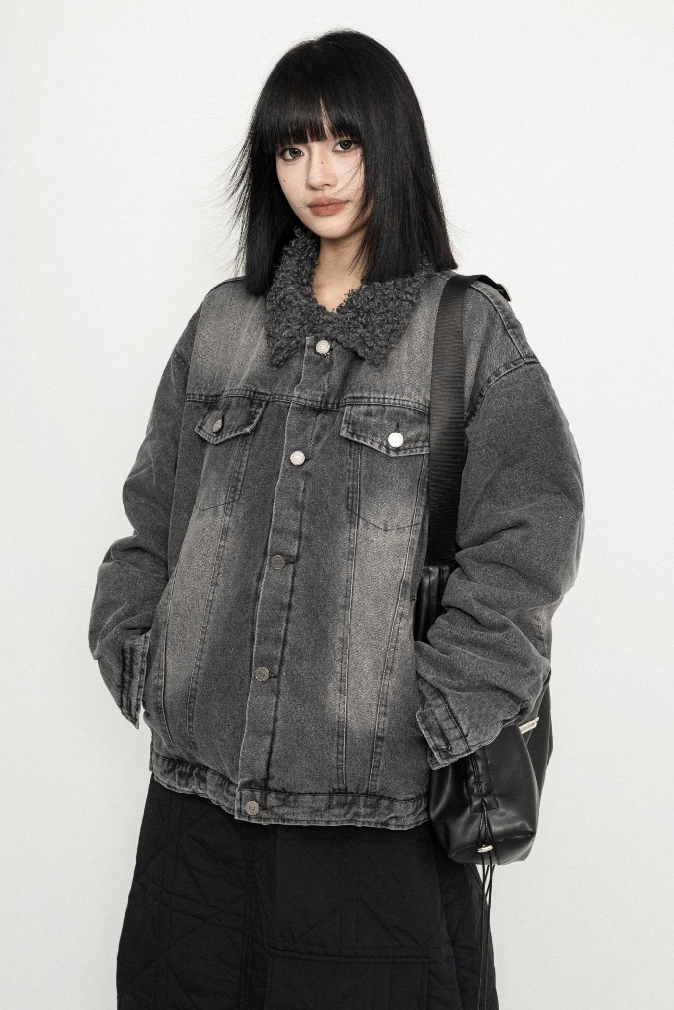 American Retro Sweet Winter Denim Cotton Jacket