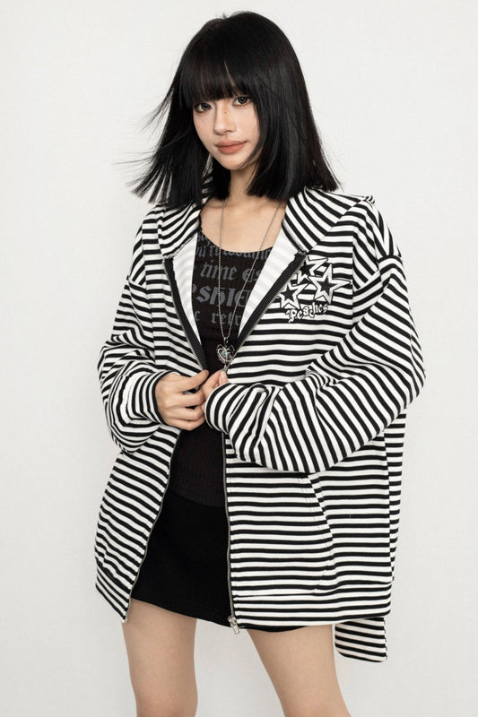 American Vintage Striped Slimming Jacket