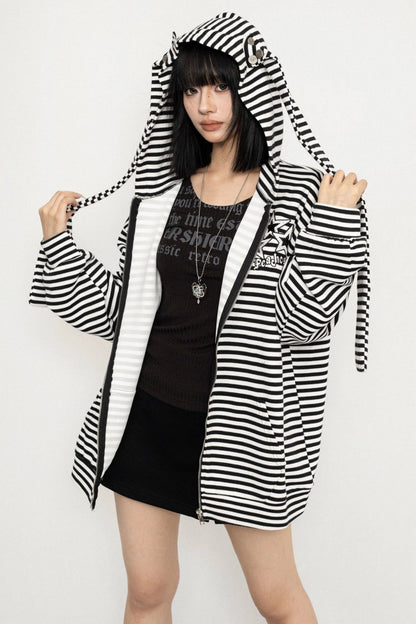 American Vintage Striped Slimming Jacket