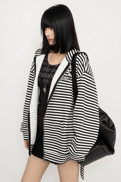 American Vintage Striped Slimming Jacket