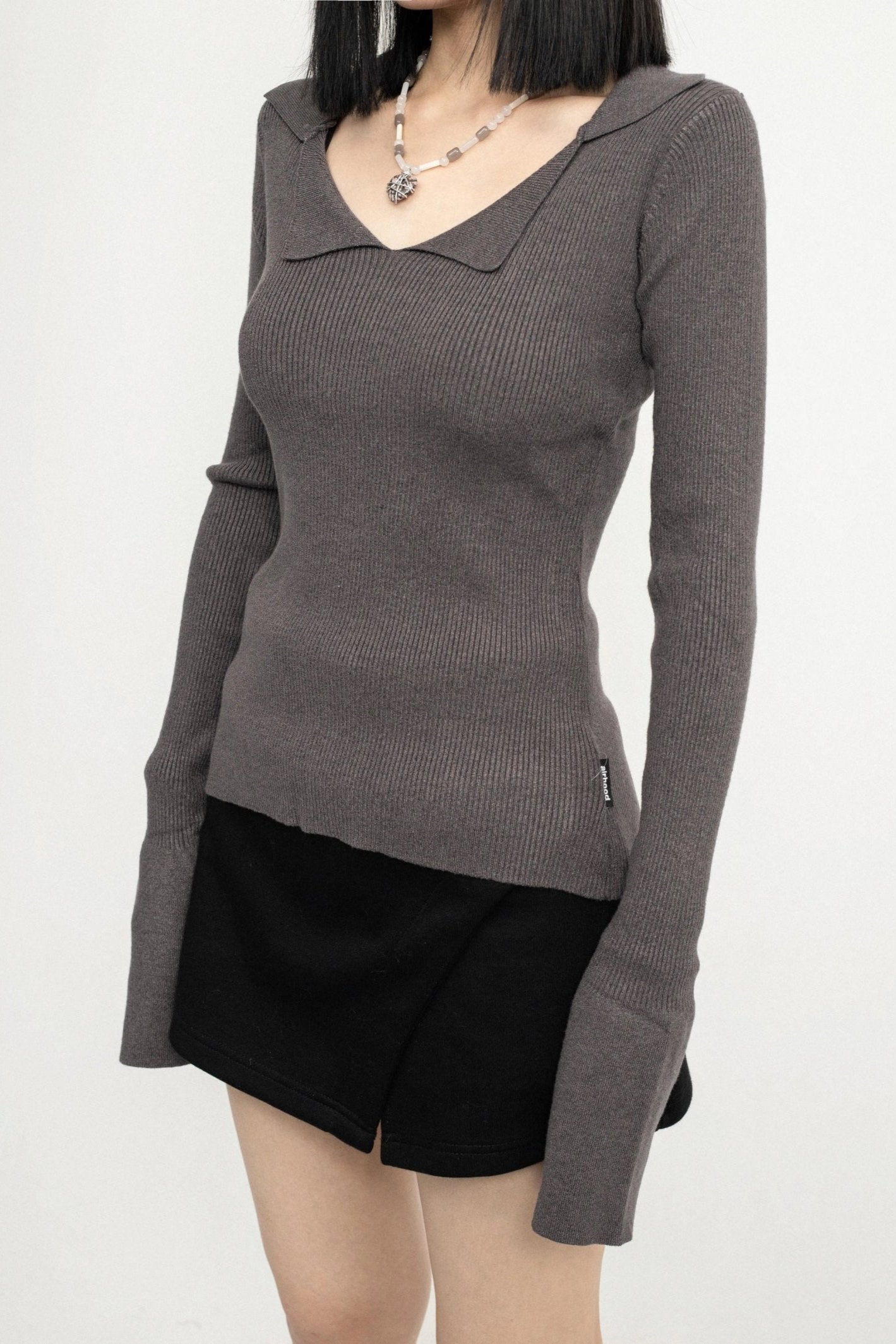 Slim Long Sleeve Knit Top