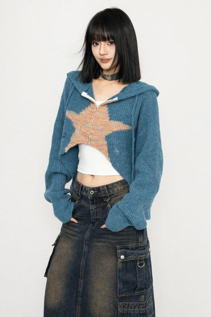 American Vintage Hooded Star Sweater