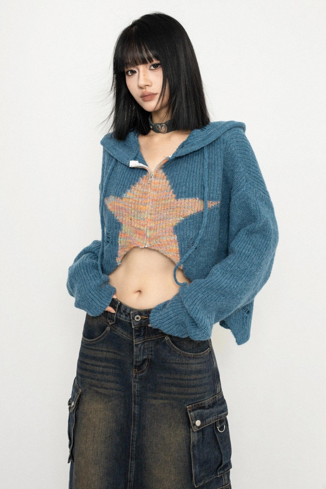 American Vintage Hooded Star Sweater