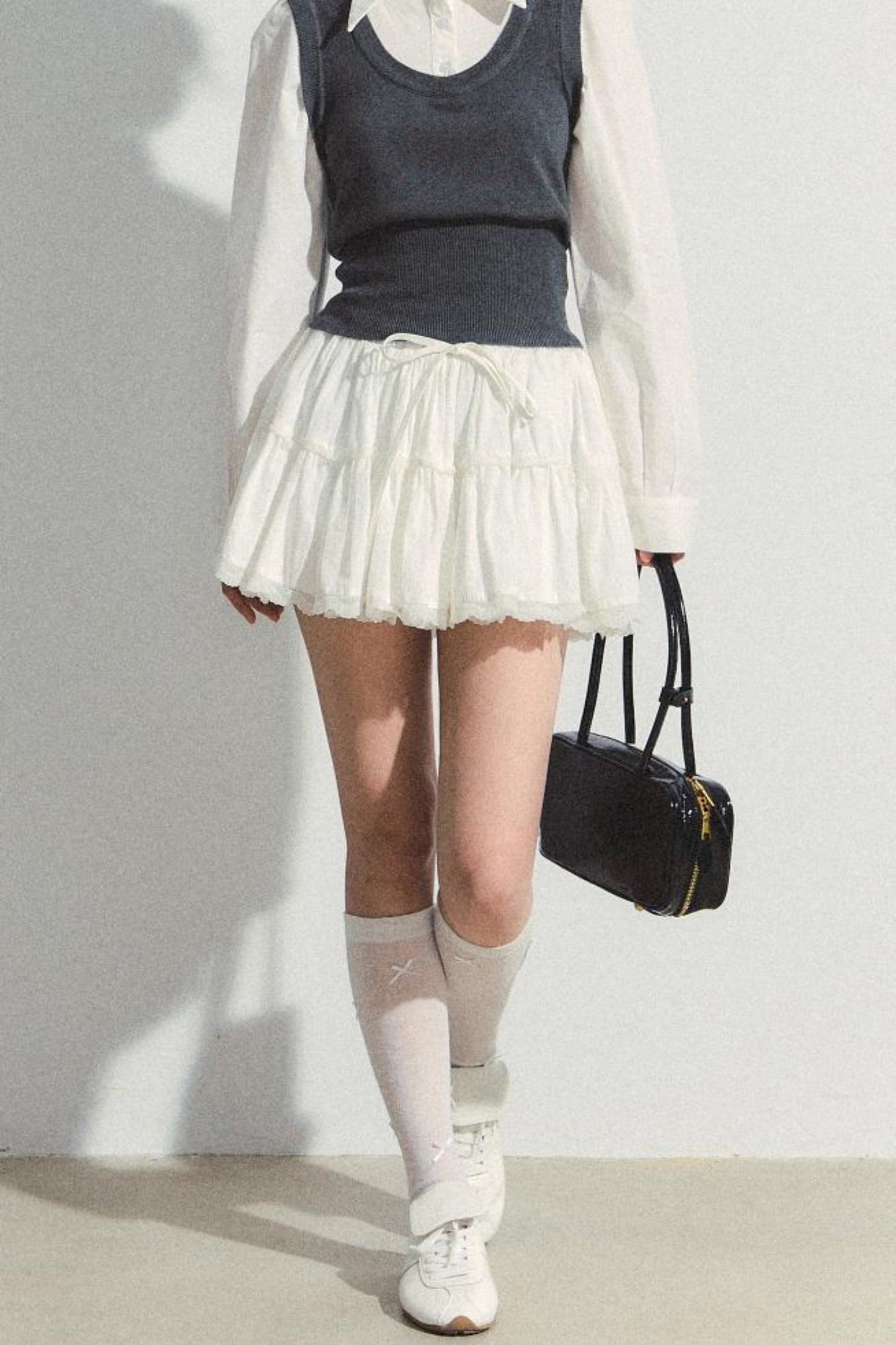 Fluffy Layered A-Line Skirt