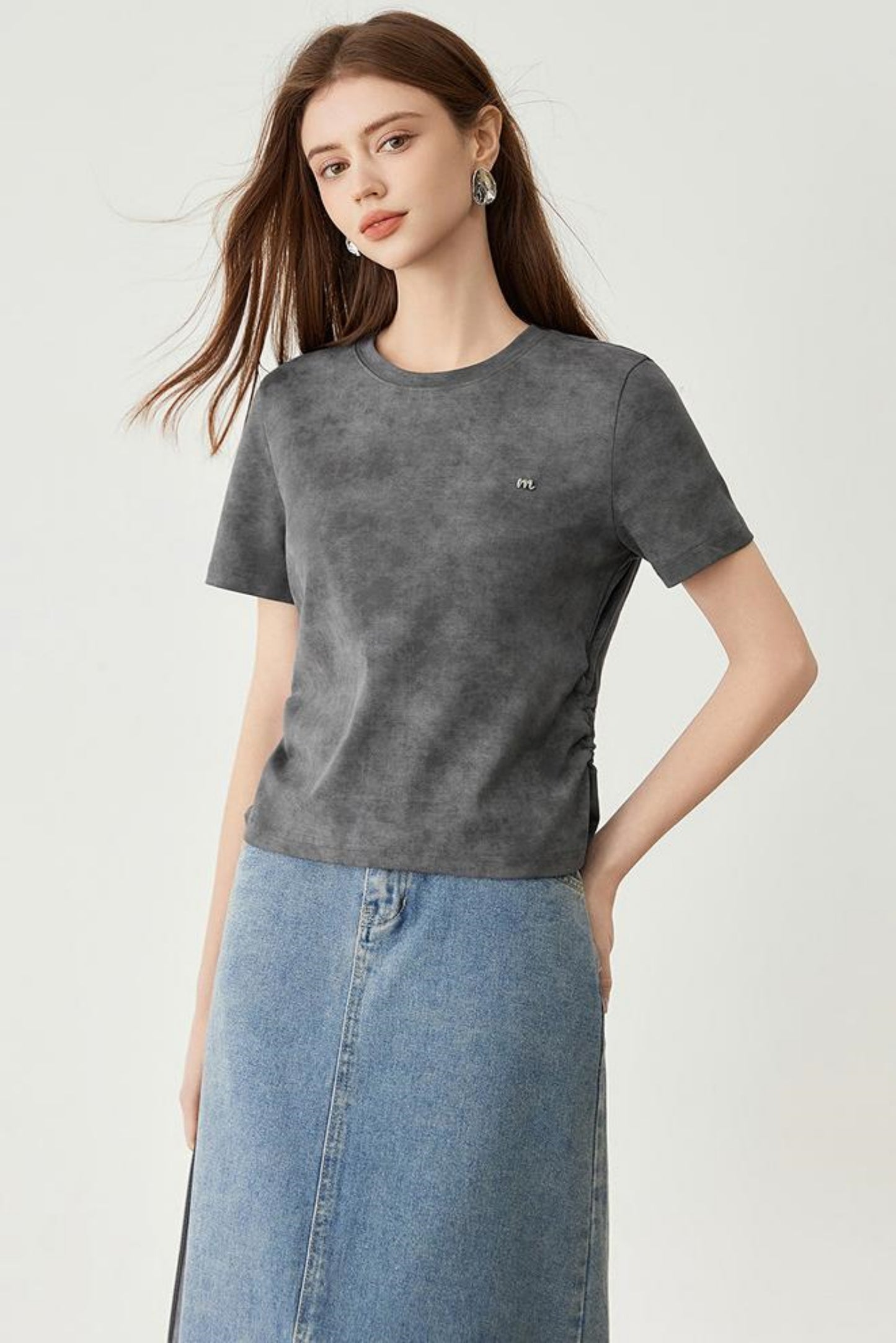 Round Collar Half Sleeve T-Shirt